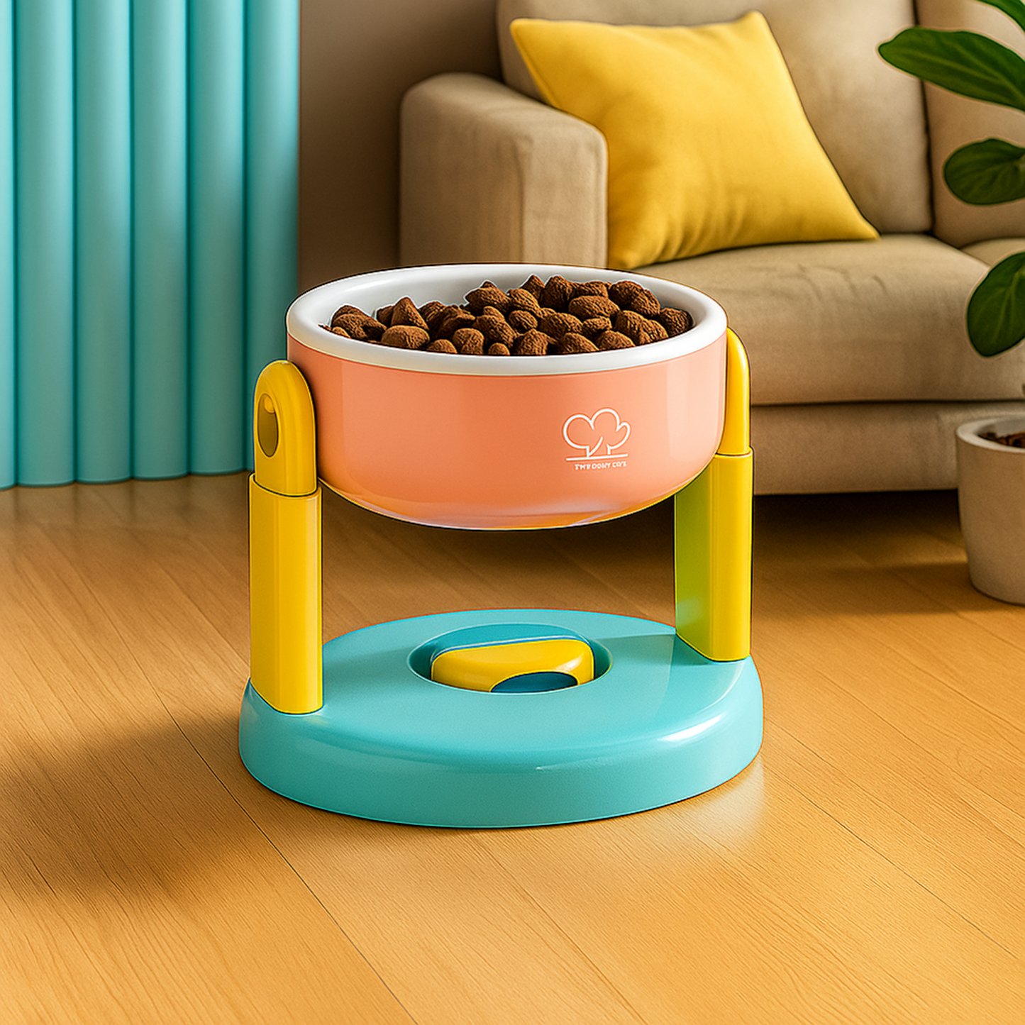 NoMove - Plato ajustable elevado con antideslizante para mascotas