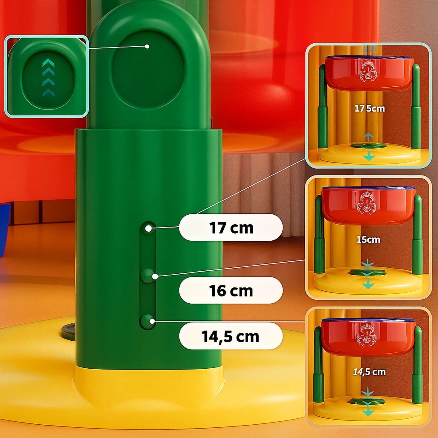 NoMove - Plato ajustable elevado con antideslizante para mascotas