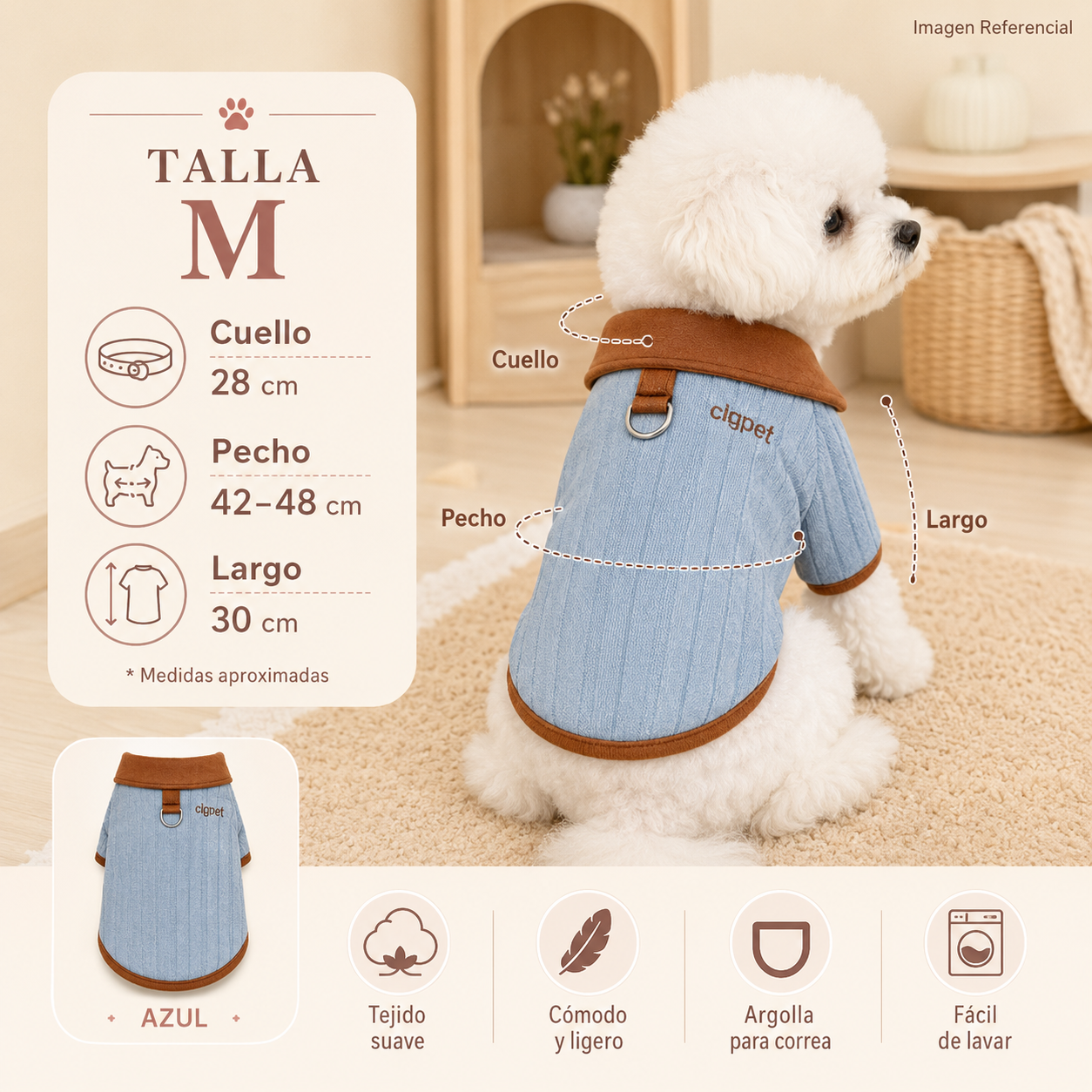 Mini Classic Coat- Ropa para perros