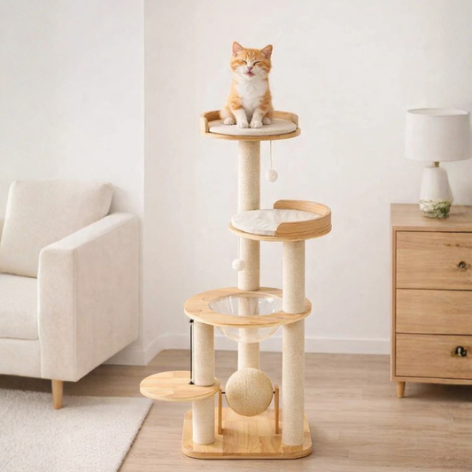 Solid Wood Cat Tree- Rascador para Gatos