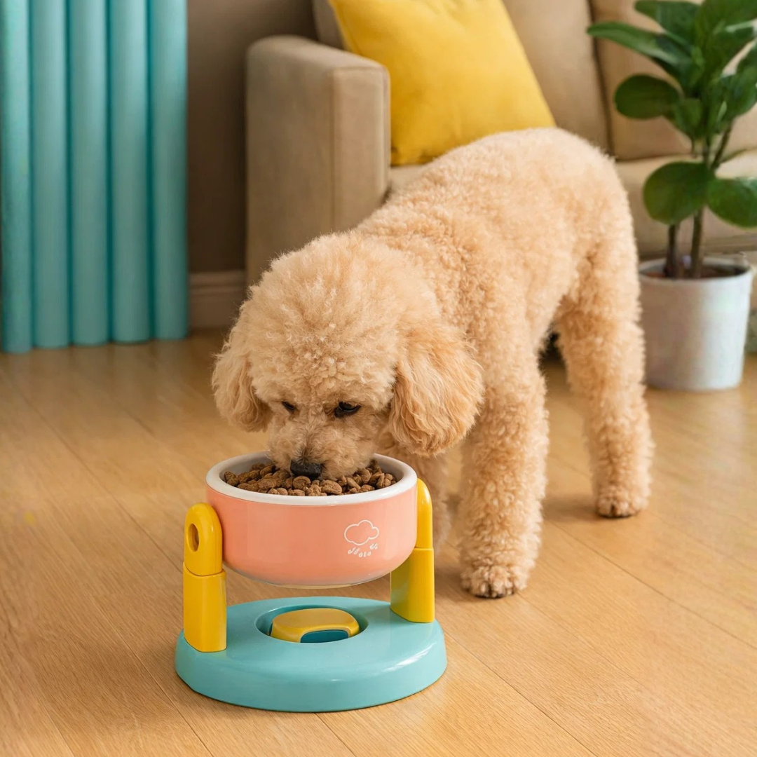 NoMove - Plato ajustable elevado con antideslizante para mascotas