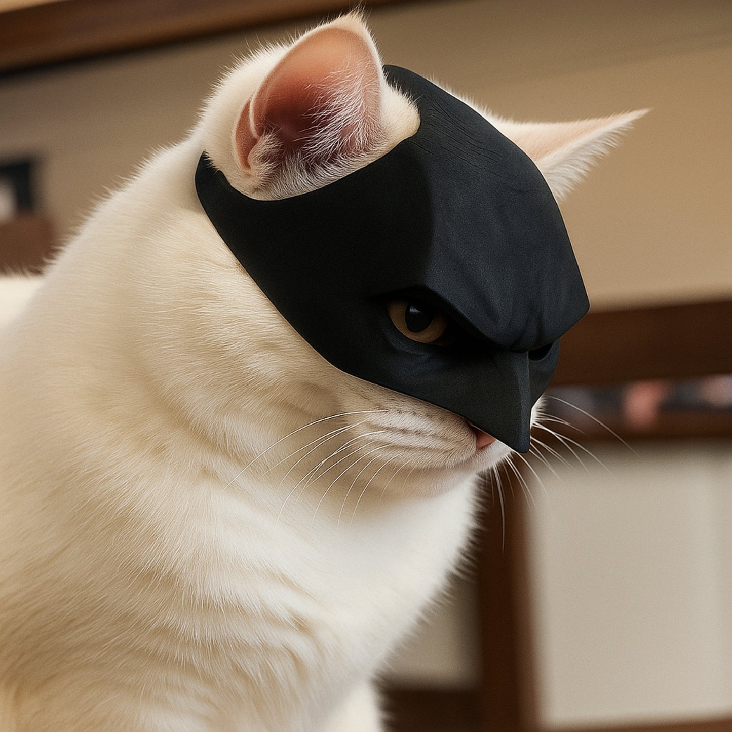 Máscara de Batcat- Disfraz de Mascota para Halloween
